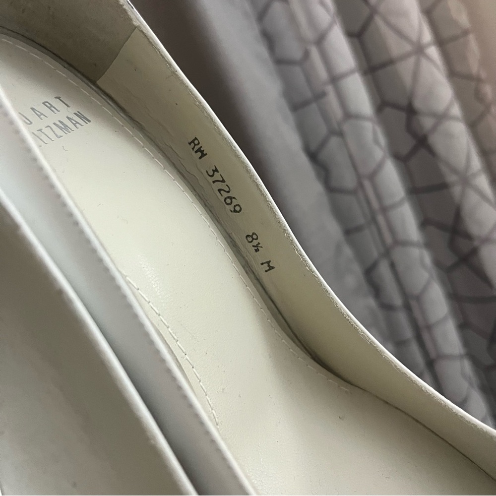 New Stuart Weitzman White Power Pumps Heels - Picture 5 of 8